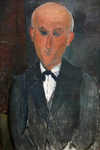 Retrato del escritor y pintor francés Max Jacob de Amedeo Modigliani